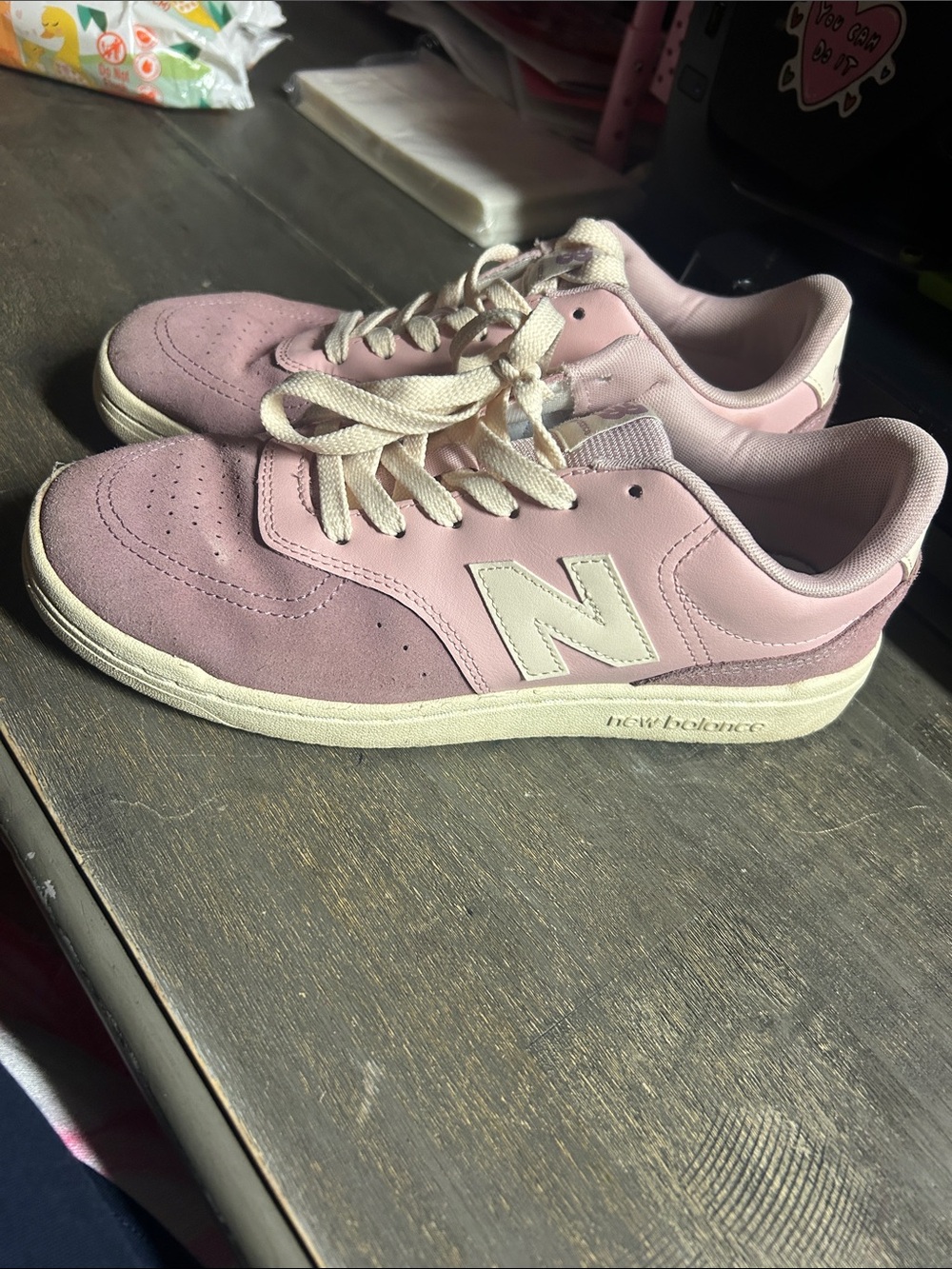 New Balance BB80 low-top sneaker pink suede women’s 9 men’s 7.5